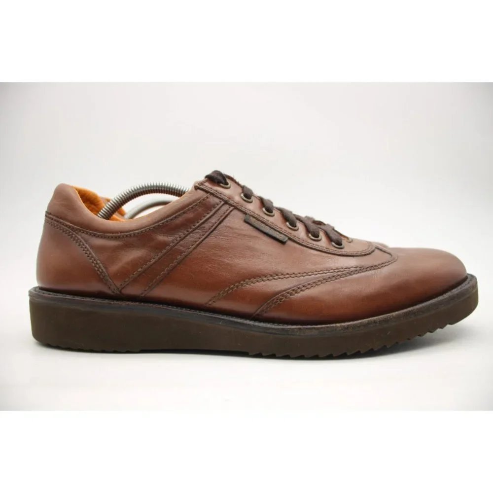 Mephisto 'Adriano' Men's Size US 11 EUR 10.5 Brown Leather Sneakers